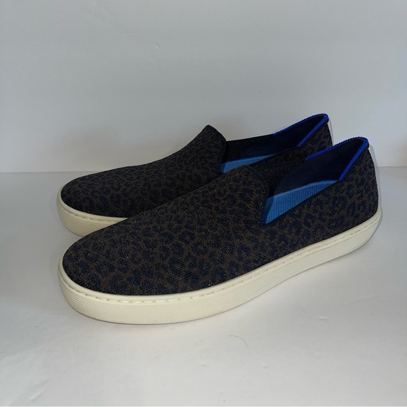 Rothy’s Slip On Sneakers Leopard Print Women’s Size 9 - Picture 3 of 7